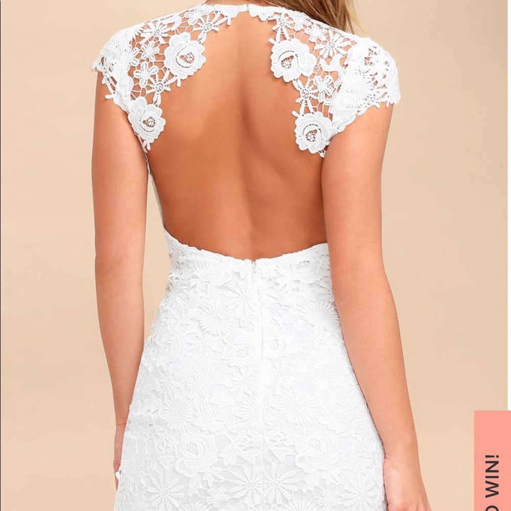 White lace dress